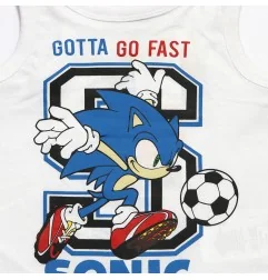 Sonic Παιδικό Αμάνικο Μπλουζάκι Για Αγόρια (EX1011 WHITE)