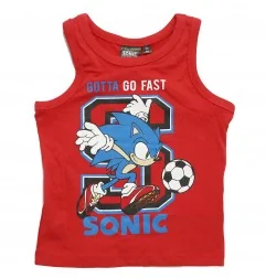 Sonic Παιδικό Αμάνικο Μπλουζάκι Για Αγόρια (EX1011 RED) - Αμάνικα μπλουζάκια
