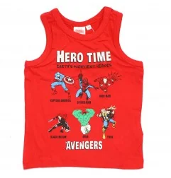 Marvel Avengers Παιδικό Αμάνικο Μπλουζάκι Για Αγόρια (WE1194 red) - Αμάνικα μπλουζάκια