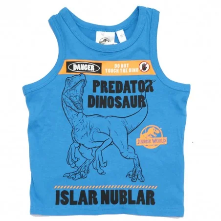Jurassic World Παιδικό Αμάνικο Μπλουζάκι Για Αγόρια (WE1207 blue) - Αμάνικα μπλουζάκια