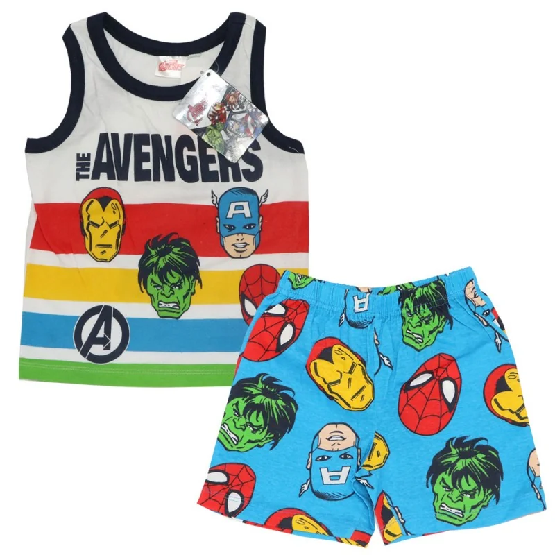 Marvel Avengers Παιδική Καλοκαιρινή Πιτζάμα Για Αγόρια (WE2009 Blue) Marvel Avengers Παιδική Καλοκαιρινή Πιτζάμα Για Αγόρια (WE2009 Blue)