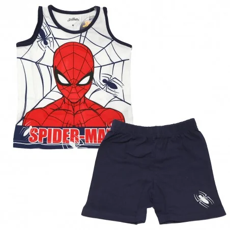 Marvel Spiderman παιδική Καλοκαιρινή πιτζάμα για αγόρια (SP S 52 04 1026 W navy) - Πιτζάμες Καλοκαιρινές