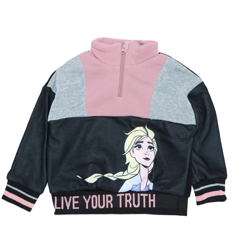 Disney Frozen παιδική μπλούζα φούτερ (HU1069Pink)