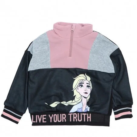 Disney Frozen παιδική μπλούζα φούτερ (HU1069Pink)