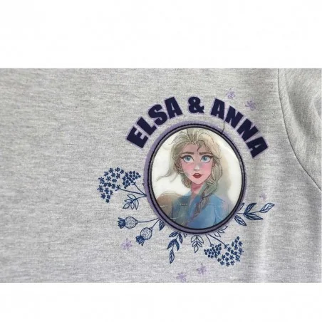 Disney Frozen παιδική μπλούζα φούτερ με αυτοκόλλητο ολόγραμμα (BKY40017)