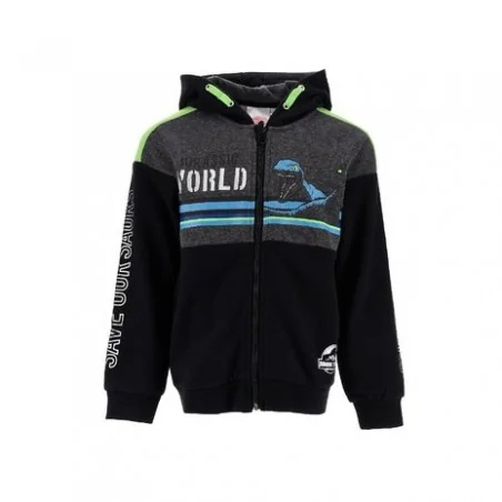 Jurassic World Παιδική Ζακέτα Φούτερ Για Αγόρια (HU1325 grey)