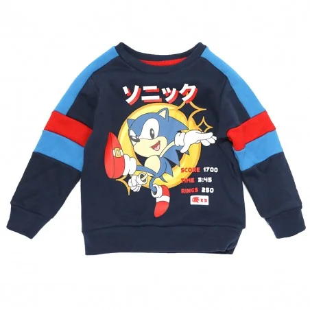 Sonic παιδική μπλούζα φούτερ για αγόρια (HW1242 navy) - Μπλούζες φούτερ