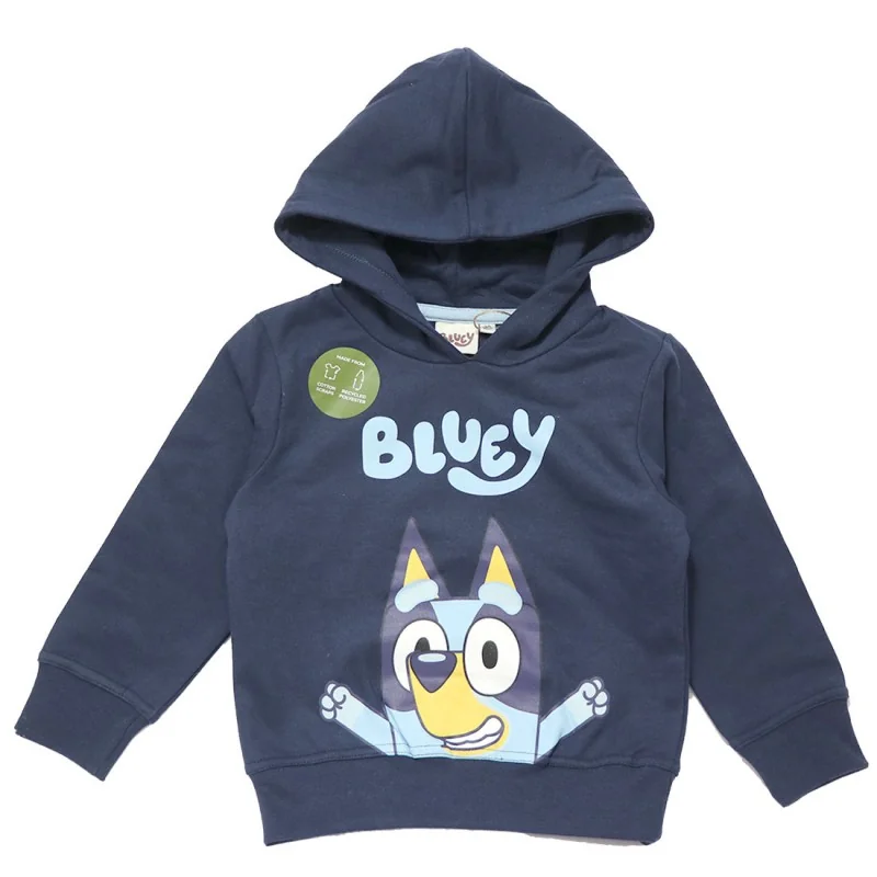 Bluey παιδική Μπλούζα φούτερ με κουκούλα για αγόρια (XH1479Navy)