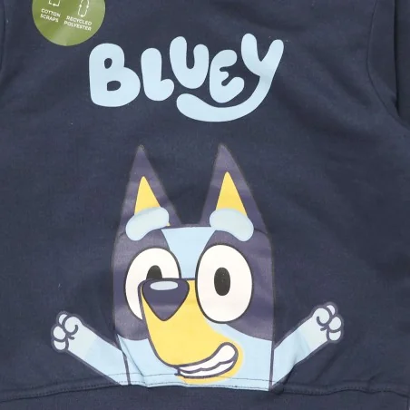Bluey παιδική Μπλούζα φούτερ με κουκούλα για αγόρια (XH1479Navy)
