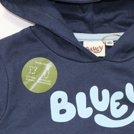 Bluey παιδική Μπλούζα φούτερ με κουκούλα για αγόρια (XH1479Navy)