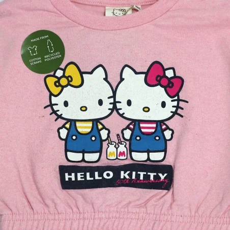 Hello Kitty παιδική κοντή μπλούζα φούτερ για κορίτσια (XH1235Pink)