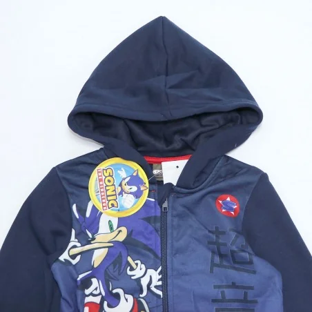 Sonic ζακέτα φούτερ για αγόρια (HW1184 navy)