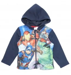 Marvel Avengers παιδική ζακέτα φούτερ για αγόρια (HW1119 navy) - Ζακέτες