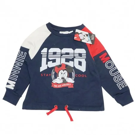 Disney Minnie Mouse παιδική μπλούζα φούτερ για κορίτσια (HU1019 navy) Disney Minnie Mouse παιδική μπλούζα φούτερ για κορίτσια (HU1019 navy)