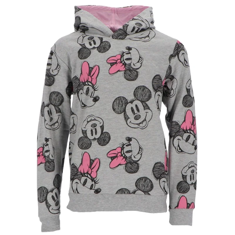 Disney Minnie Mouse παιδική εποχιακή Μπλούζα φούτερ με κουκούλα για κορίτσια (UL-1004626)
