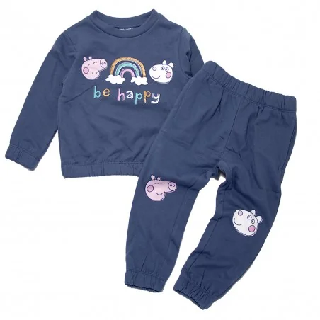 Peppa Pig Παιδικό Σετ Φόρμας για κορίτσια (XH1282 NAVY) - Φόρμες