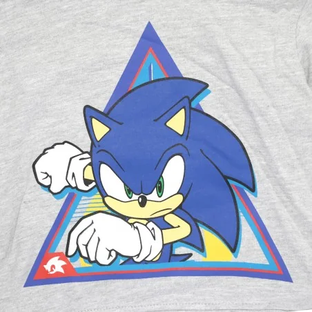 Sonic Μπλούζα Φούτερ με κουκούλα για αγόρια (XH1096GREY)