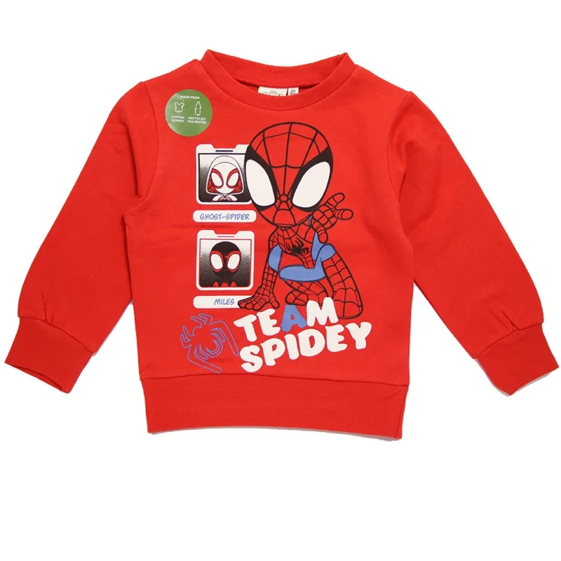 Marvel Spidey παιδική μπλούζα φούτερ για αγόρια (HY60249RED)