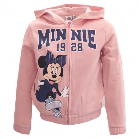 Disney Minnie Mouse παιδική ζακέτα φούτερ με κουκούλα για κορίτσια (HY10119Pink) - Ζακέτες