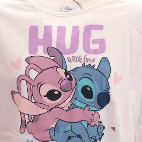 Disney Lilo & Stitch εφηβικό μακρυμάνικο Μπλουζάκι για κορίτσια (HY10101ECRU)