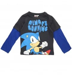 Sonic Παιδικό μακρυμάνικο μπλουζάκι Για Αγόρια (HY10429DGREY) - Μπλουζάκια Μακρυμάνικα (μακό)