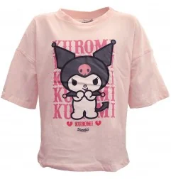 Hello Kitty Kuromi εφηβικό κοντομάνικο μπλουζάκι για κορίτσια (HY10419) - Εφηβικά Μπλουζάκια - T-shirt