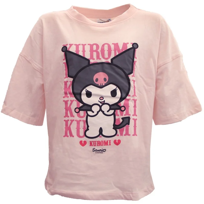 Hello Kitty Kuromi εφηβικό κοντομάνικο μπλουζάκι για κορίτσια (HY10419) Hello Kitty Kuromi εφηβικό κοντομάνικο μπλουζάκι για κορίτσια (HY10419)