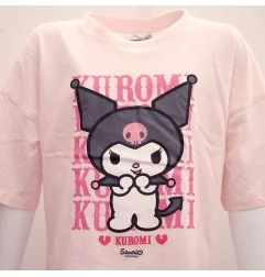 Hello Kitty Kuromi εφηβικό κοντομάνικο μπλουζάκι για κορίτσια (HY10419) - Εφηβικά Μπλουζάκια - T-shirt