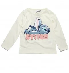 Disney Lilo & Stitch παιδικό μακρυμάνικο μπλουζάκι για κορίτσια (HY10167ECRU) - Μπλουζάκια Μακρυμάνικα (μακό)