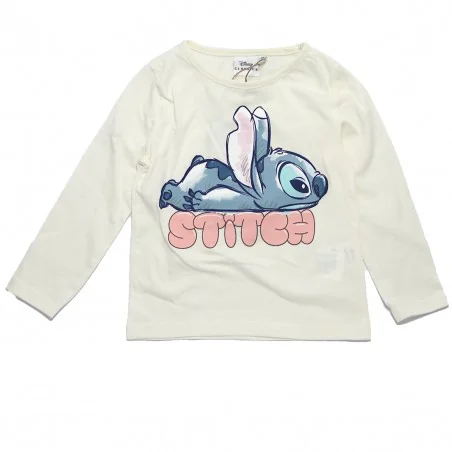 Disney Lilo & Stitch παιδικό μακρυμάνικο μπλουζάκι για κορίτσια (HY10167ECRU) - Μπλουζάκια Μακρυμάνικα (μακό)