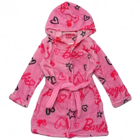 Barbie Παιδική Ρόμπα Fleece coral (XH20064 Pink) - Εφηβικά
