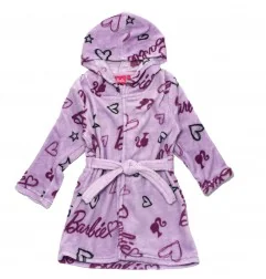 Barbie Παιδική Ρόμπα Fleece coral (XH20064 Purple) - Εφηβικά