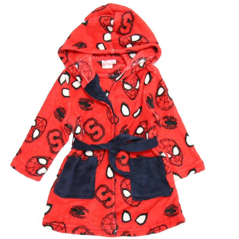 Marvel Spiderman Παιδική Ρόμπα Fleece coral για αγόρια (XH20043Red)