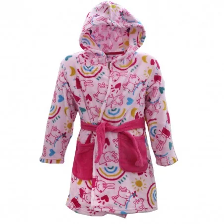 Peppa Pig Παιδική Ρόμπα Fleece coral (HW2056 pink) - Παιδικές Ρόμπες