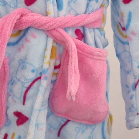 Peppa Pig Παιδική Ρόμπα Fleece coral (HW2056)
