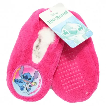 Disney Lilo & Stitch Παιδικά παντοφλάκια αντιολισθητικά (HY06137FUSHIA) - Παντοφλάκια Χειμωνιάτικα κορίτσι
