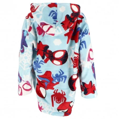 Marvel Spidey Παιδική Κουβέρτα- Μπλούζα fleece coral με μανίκια και κουκούλα (AYM-005SPF-SPCH)