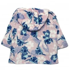 Disney Lilo & Stitch Παιδική Κουβέρτα- Μπλούζα fleece coral με μανίκια και κουκούλα (AYM076257)