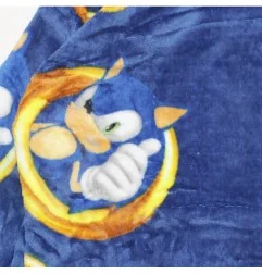 Sonic Παιδική Κουβέρτα- Μπλούζα fleece coral με μανίκια και κουκούλα (AYM071832) - Disney/ ήρωες