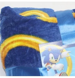 Sonic Παιδική Κουβέρτα- Μπλούζα fleece coral με μανίκια και κουκούλα (AYM071832) - Disney/ ήρωες