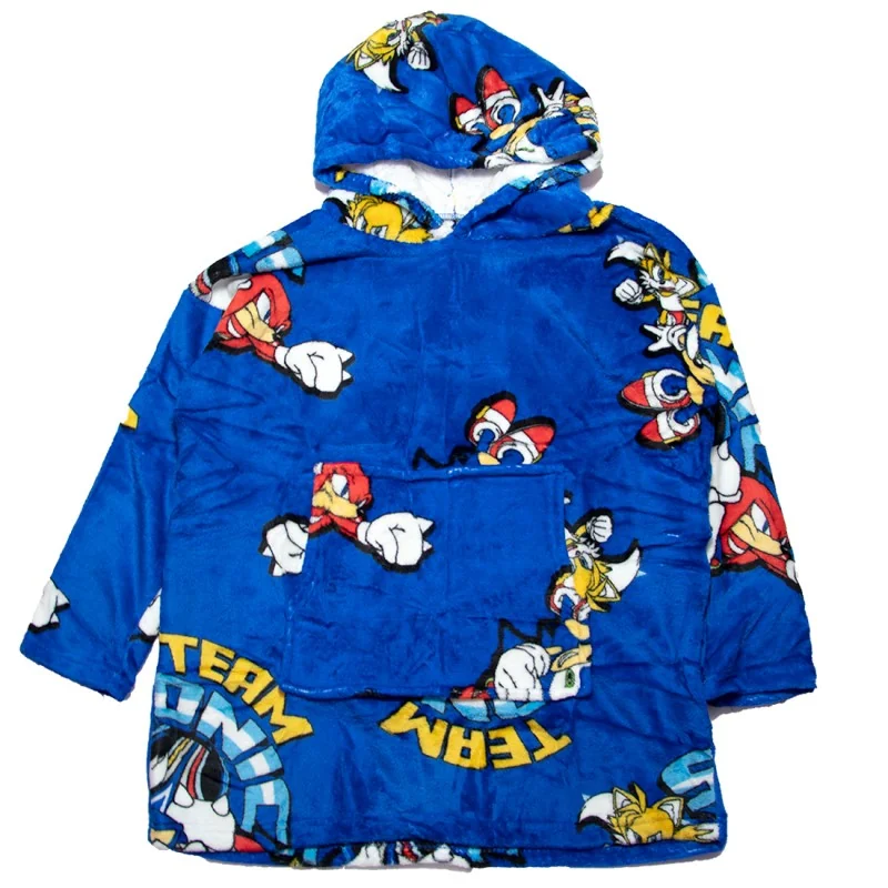 Sonic Παιδική Κουβέρτα- Μπλούζα fleece coral με μανίκια και κουκούλα (AYM071825) Sonic Παιδική Κουβέρτα- Μπλούζα fleece coral με μανίκια και κουκούλα (AYM071825)