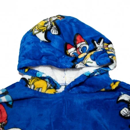 Sonic Παιδική Κουβέρτα- Μπλούζα fleece coral με μανίκια και κουκούλα (AYM071825) Sonic Παιδική Κουβέρτα- Μπλούζα fleece coral με μανίκια και κουκούλα (AYM071825)
