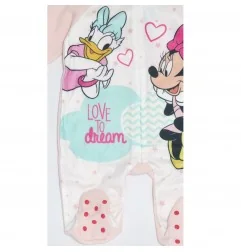 Βρεφική Ολόσωμη Φόρμα Minnie Mouse & Daisy Duck "Love to Dream" – Ζεστό Polar Fleece (VH0342 l.pink) - Φορμάκια χειμωνιάτικα ...