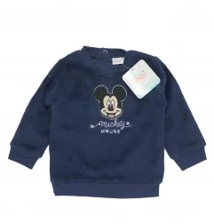 Βρεφική Μπλούζα Mickey Mouse "Star" – Ζεστό Polar Fleece (TH0081 Navy) - Ζακέτες - Μπλούζες φούτερ