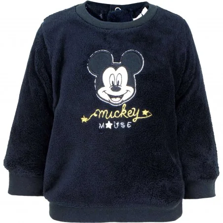 Βρεφική Μπλούζα Mickey Mouse "Star" – Ζεστό Polar Fleece (TH0081BLack) - Ζακέτες - Μπλούζες φούτερ