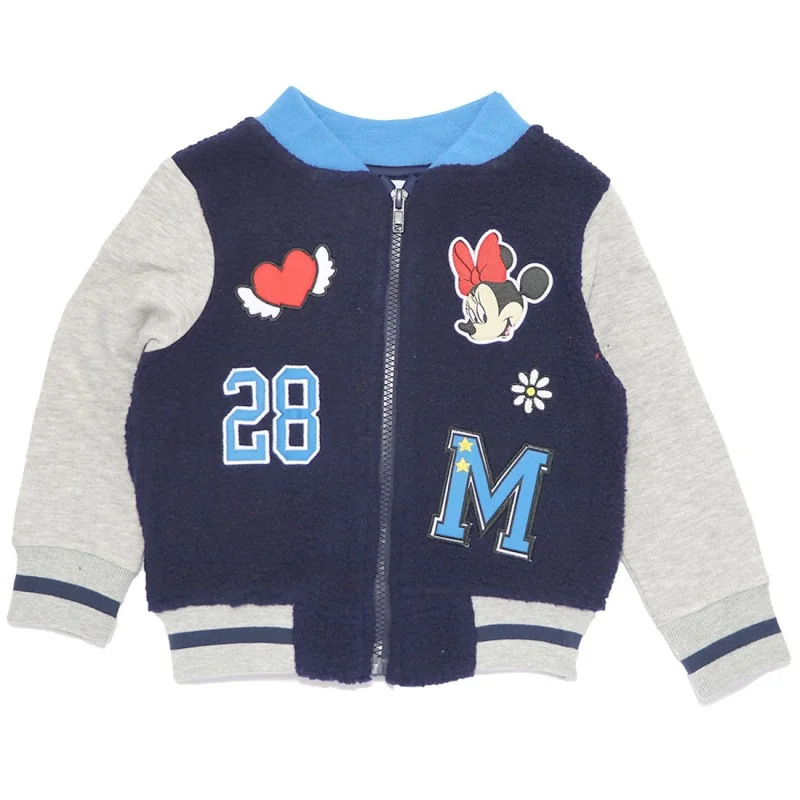 Disney Minnie Mouse παιδική ζακέτα Fleece πρόβατο για κορίτσια (HW1227 navy)