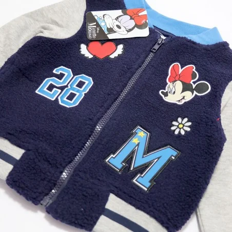 Disney Minnie Mouse παιδική ζακέτα Fleece πρόβατο για κορίτσια (HW1227 navy)