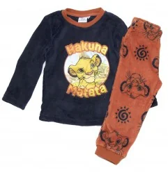 Disney Lion King πιτζάμα fleece coral για αγόρια (XH20018 NAVY) - Χειμωνιάτικες / εποχιακές πιτζάμες