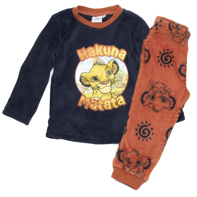 Disney Lion King πιτζάμα fleece coral για αγόρια (XH20018 NAVY)