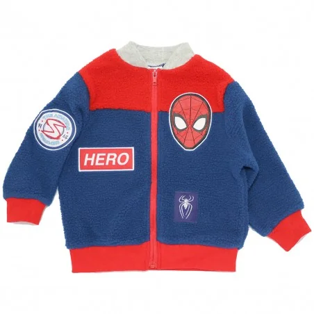 Marvel Spiderman ζακέτα Fleece πρόβατο για αγόρια (HW1215 blue) - Ζακέτες